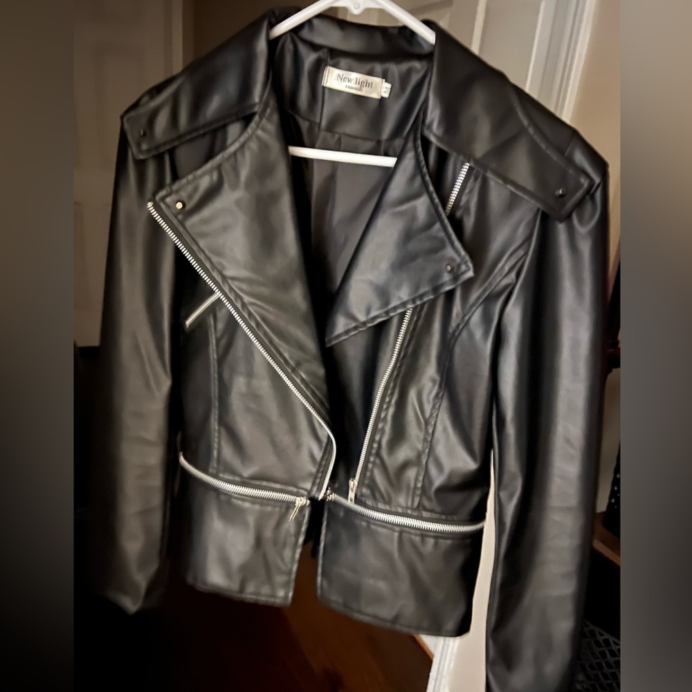 Brand NEW, Never Worn- Women’s Faux Leather Jacket!